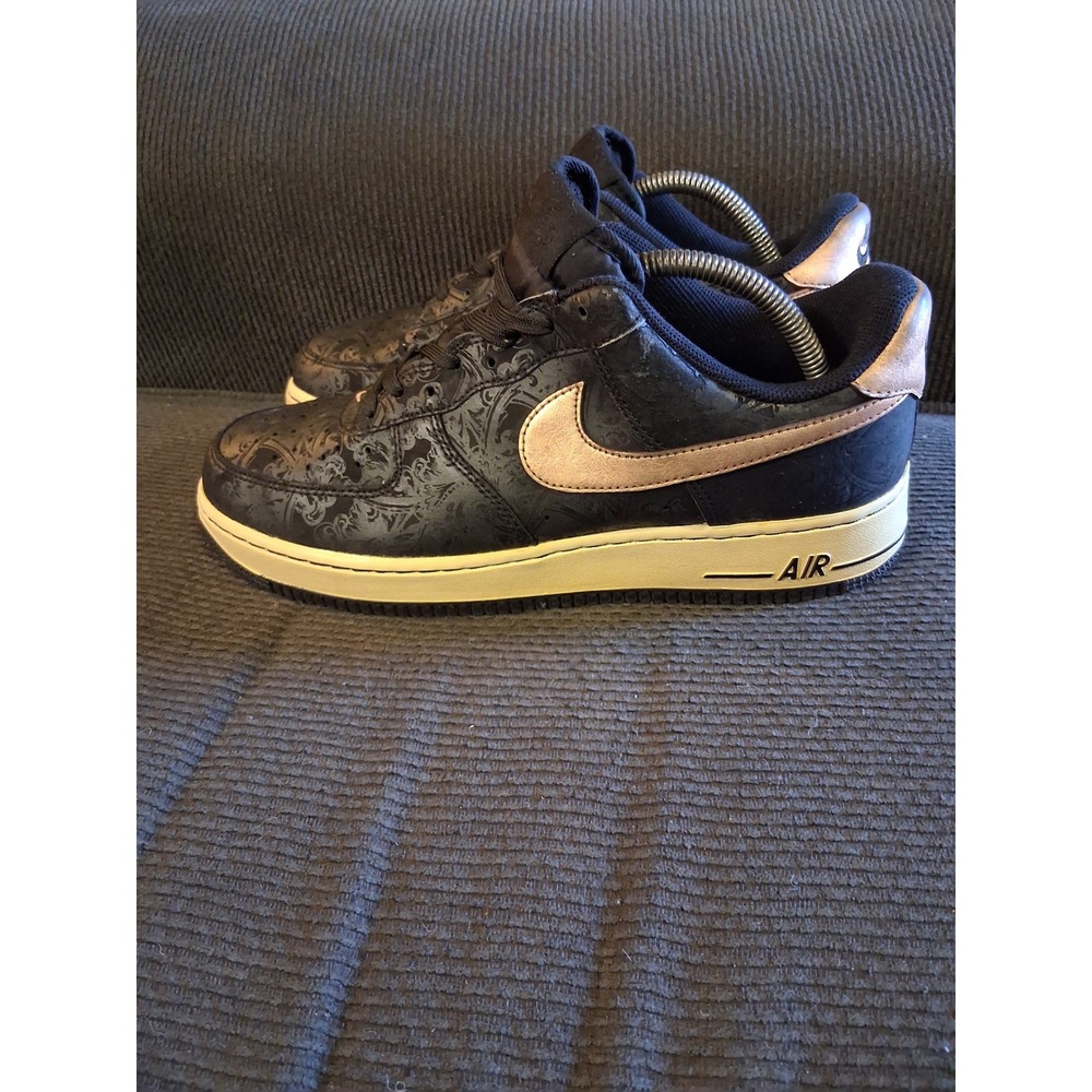 Nike Air‎ Force 1 Low LV8 Paisley Black Copper Mens Shoes 718152-003 Size 9